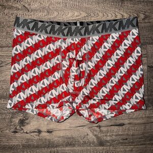 Red and Gray Patterned Boxers